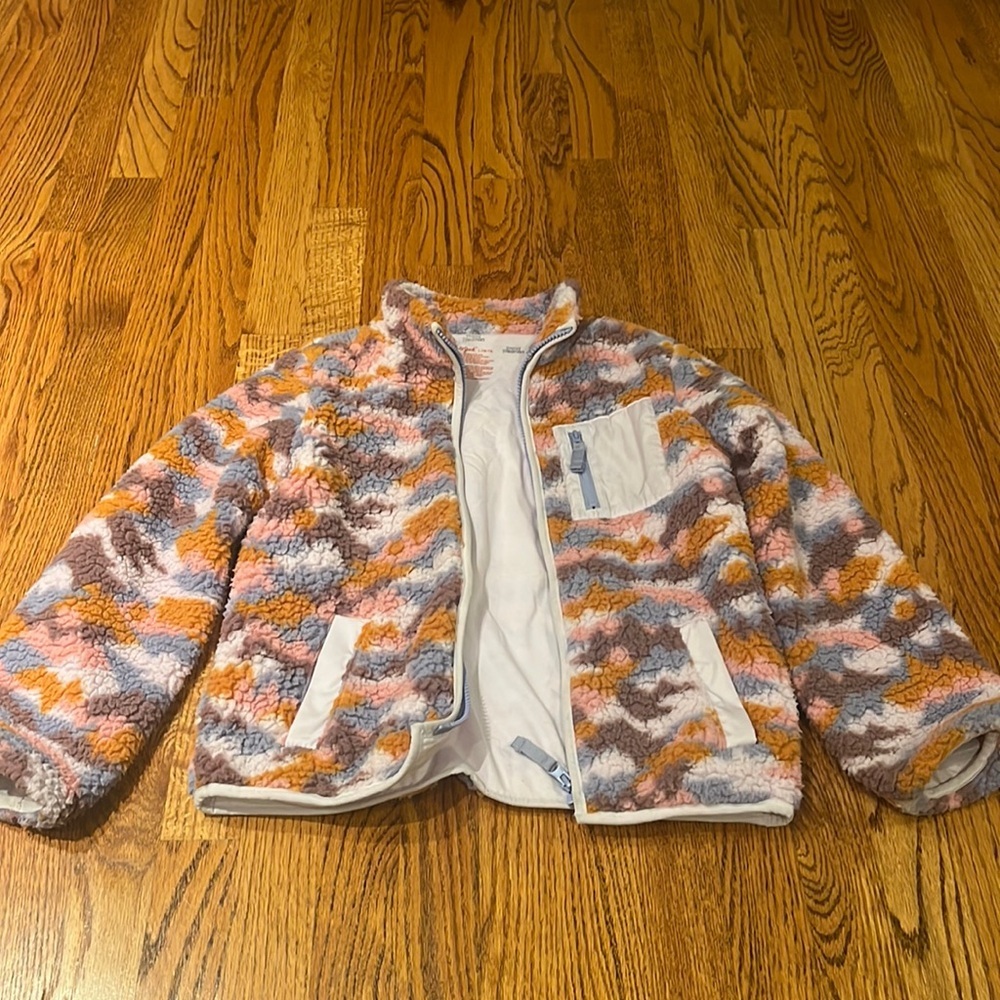 Cat & Jack Girl’s Teddy Jacket Size L (10/12)